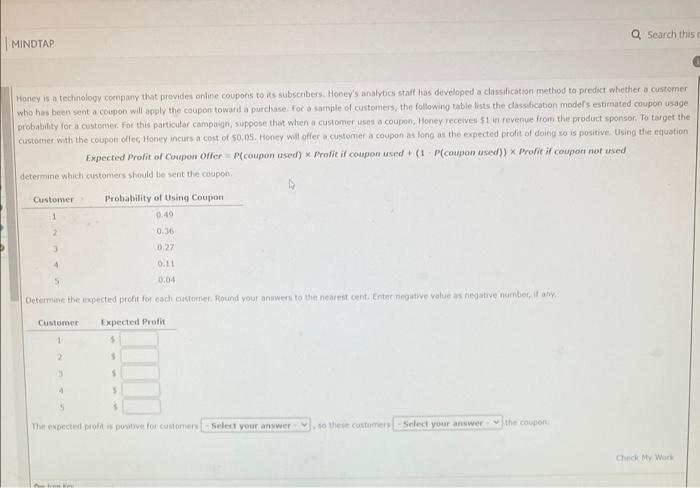 Q Search this MINDTAP Honey is a technology