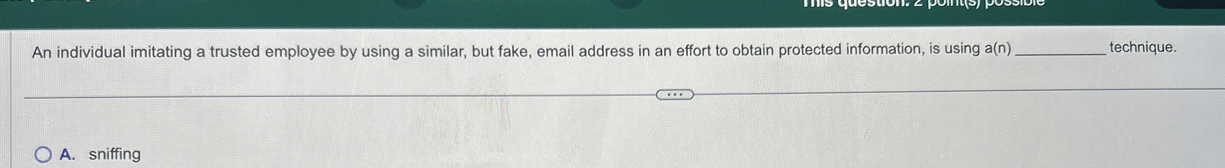 An individual imitating a trusted employee by