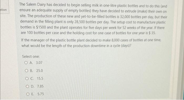 The following information applies to Questions 43