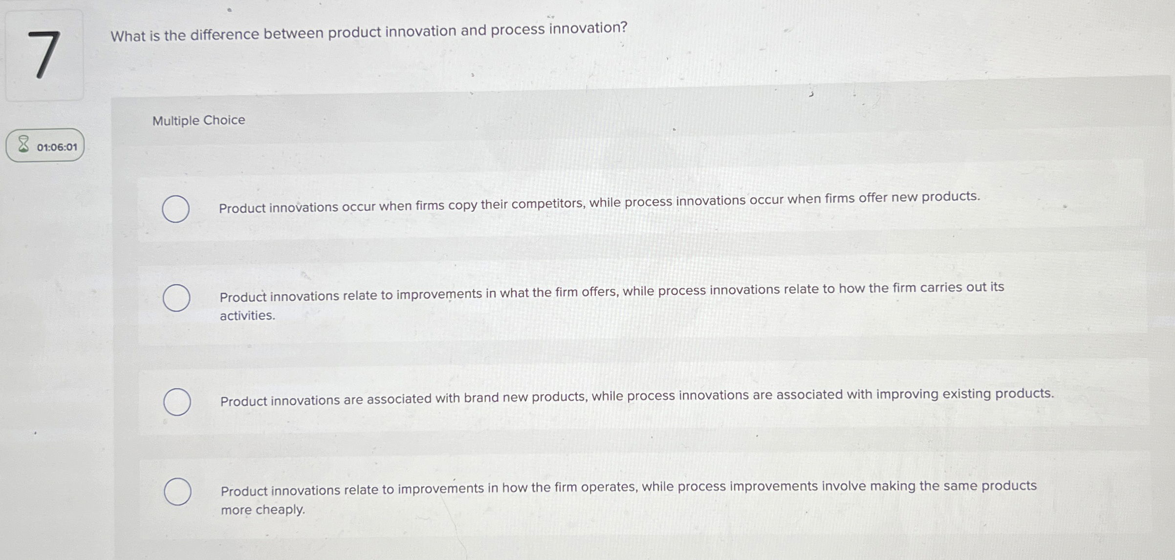 What is the difference between product innovation