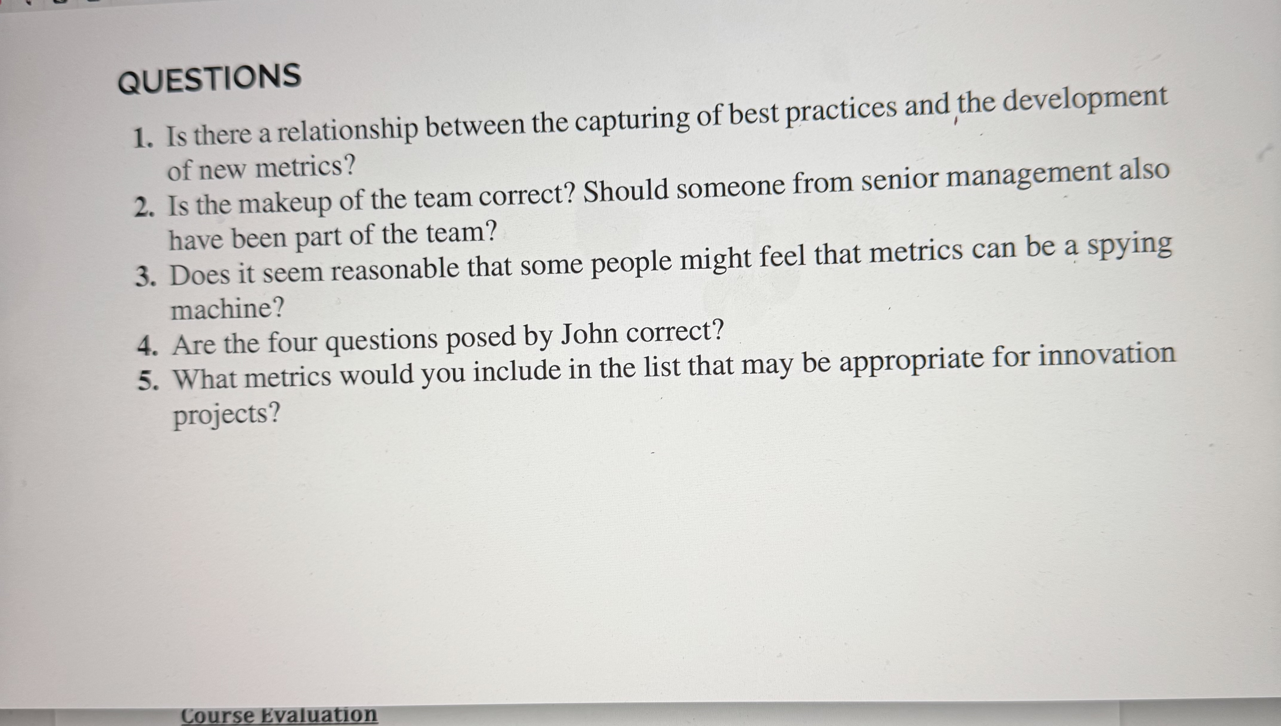 QUESTIONS Is there a relationship between the