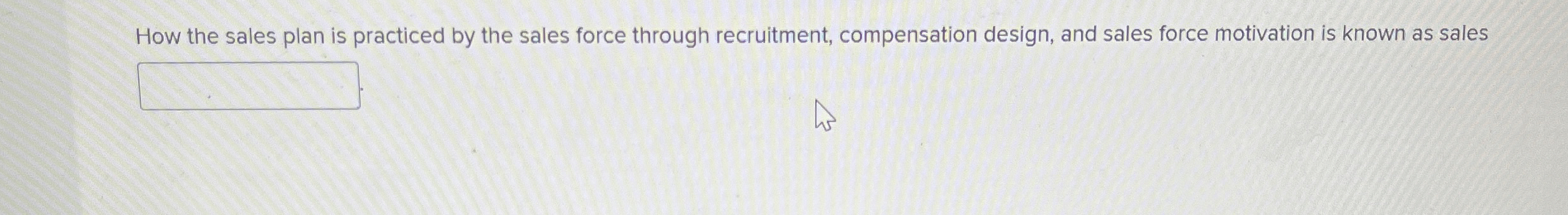 How the sales plan is practiced by the sales