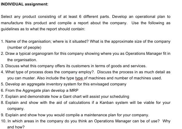 please help me answer this assignment INDIVIDUAL