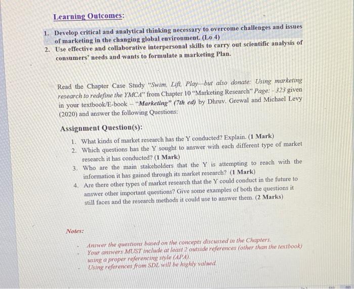 Learning Outcomes: 1. Develop critical and