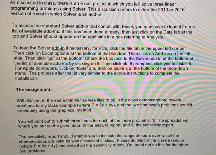 please use excel and show all work step by step .