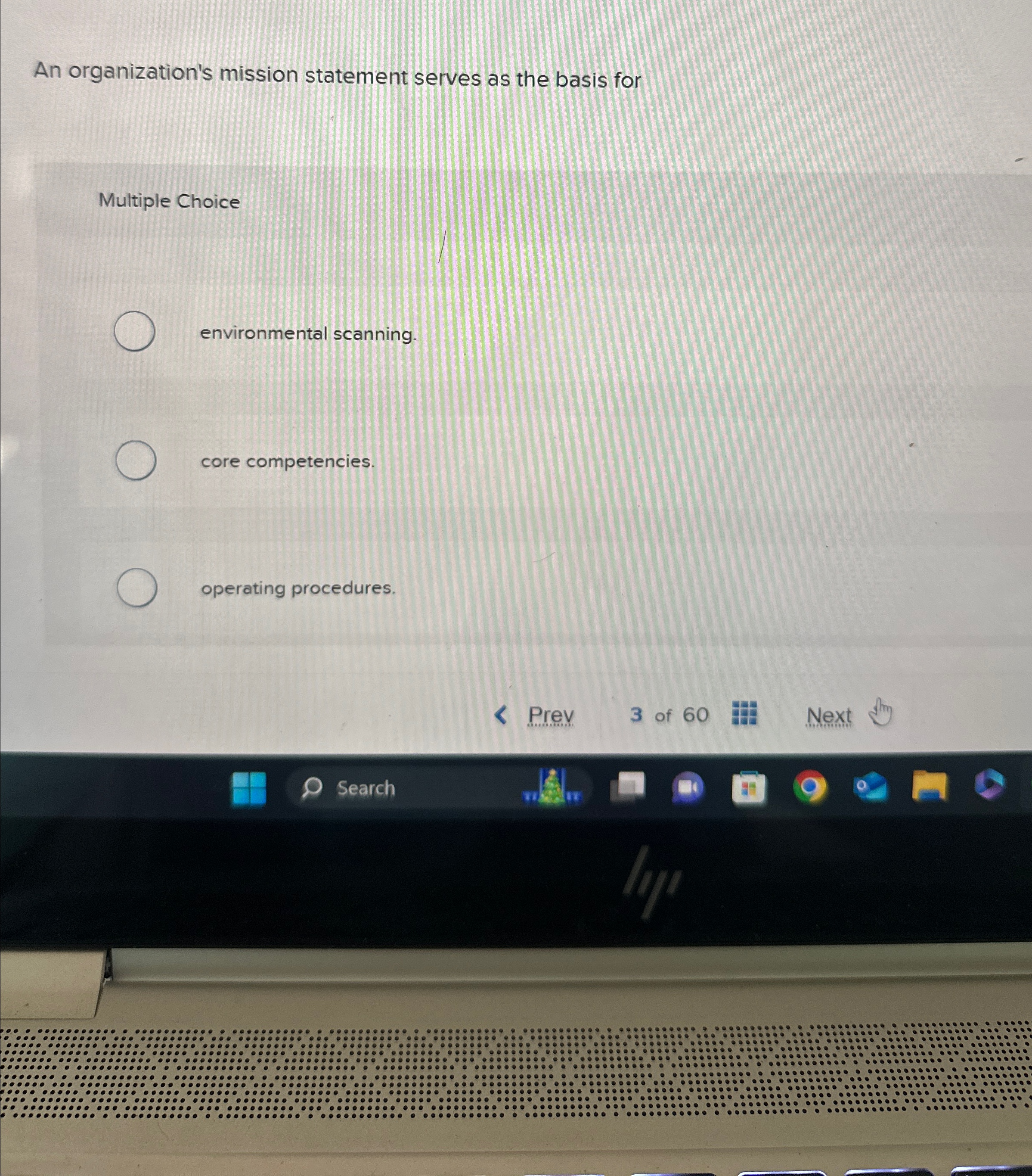An organization's mission statement serves as the