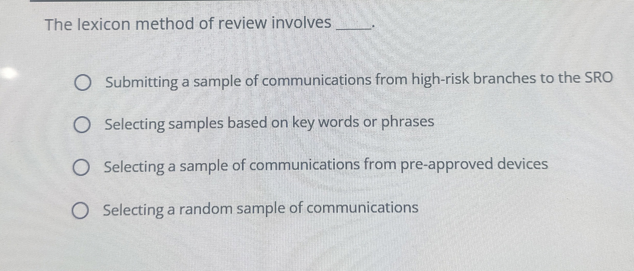 From a supervisory perspective, postings made on