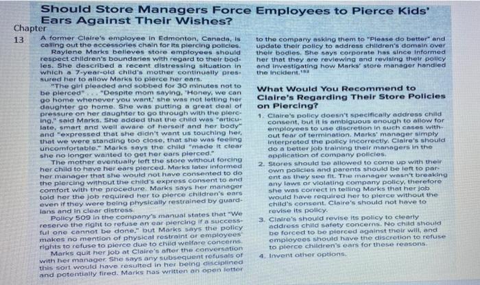 I need 4 question answered please Should Store