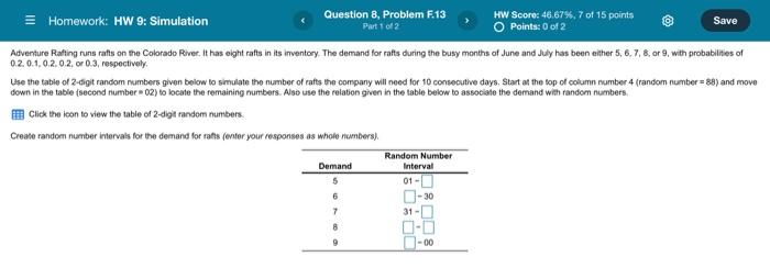 Homework: HW 9: Simulation Question 8, Problem