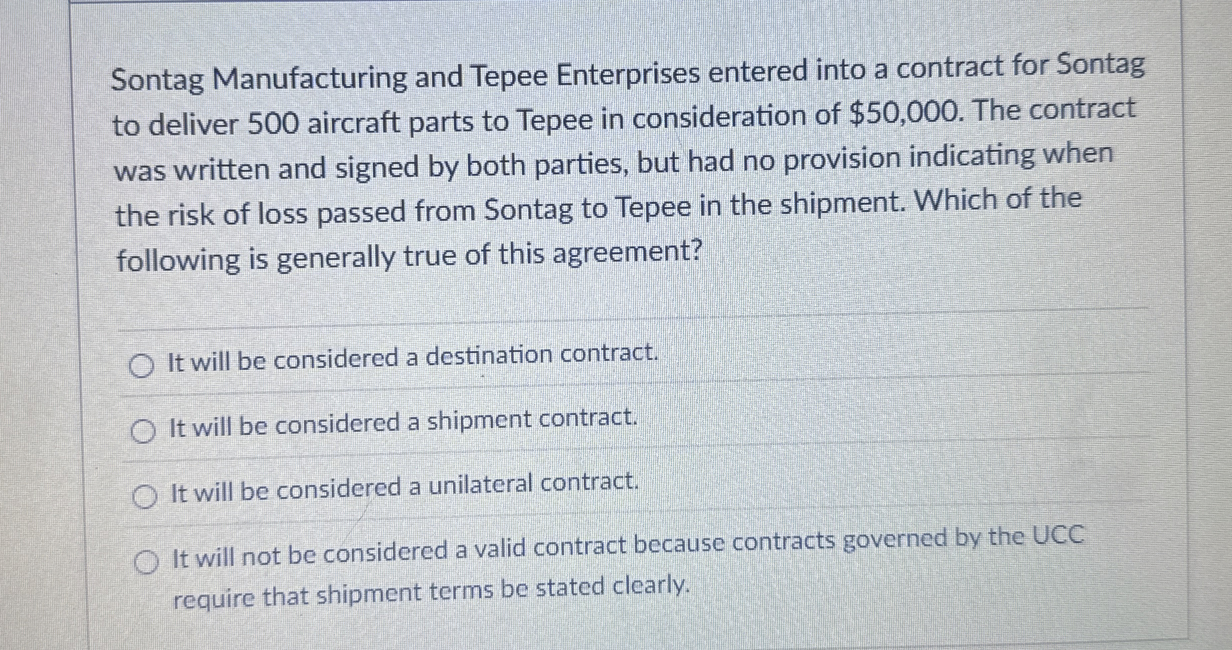 Sontag Manufacturing and Tepee Enterprises