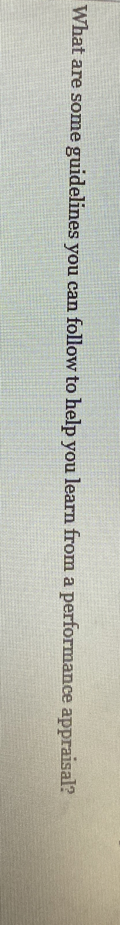 What are some guidelines you can follow to help