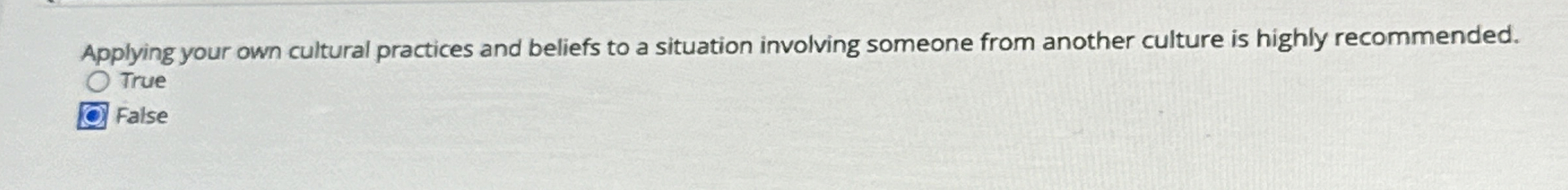 Applying your own cultural practices and beliefs