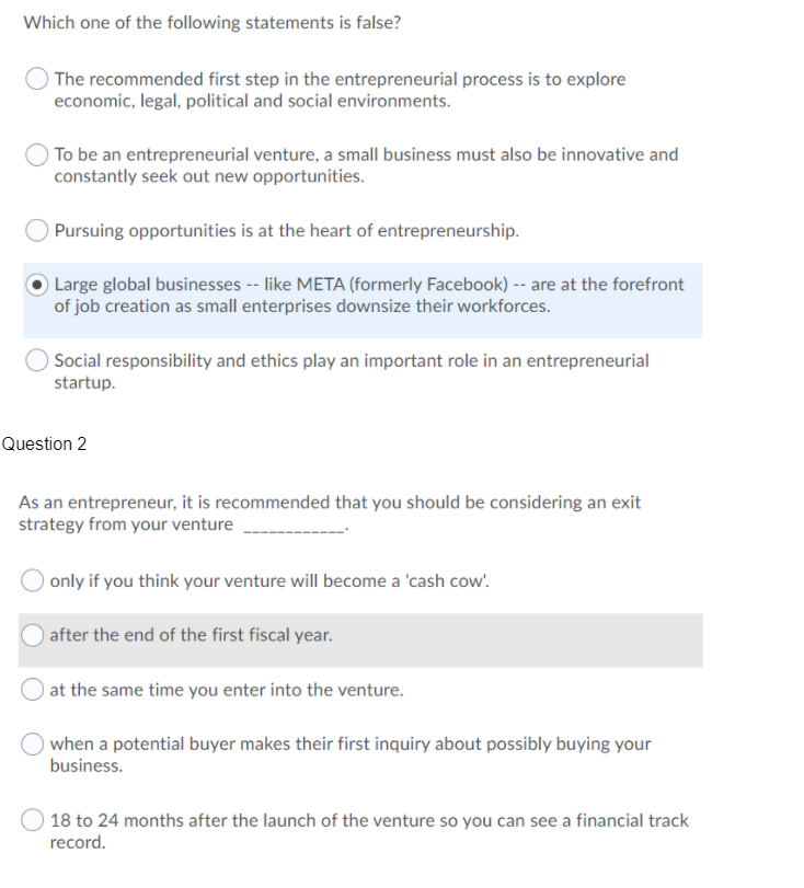 Which one of the following statements is false?