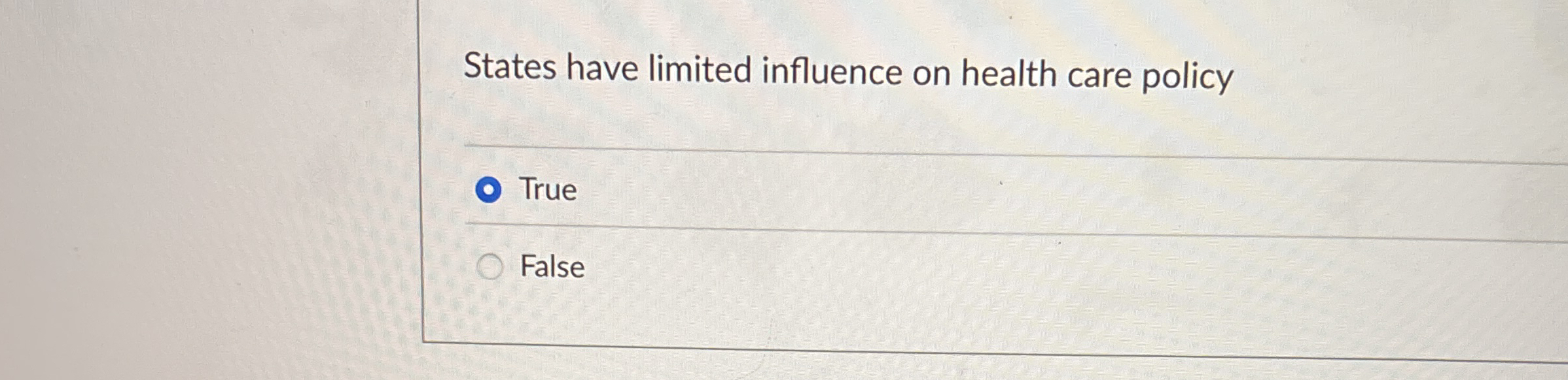 States have limited influence on health care