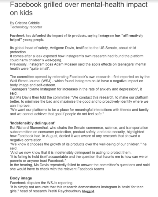 Question : a) What [if any] were the ideas you