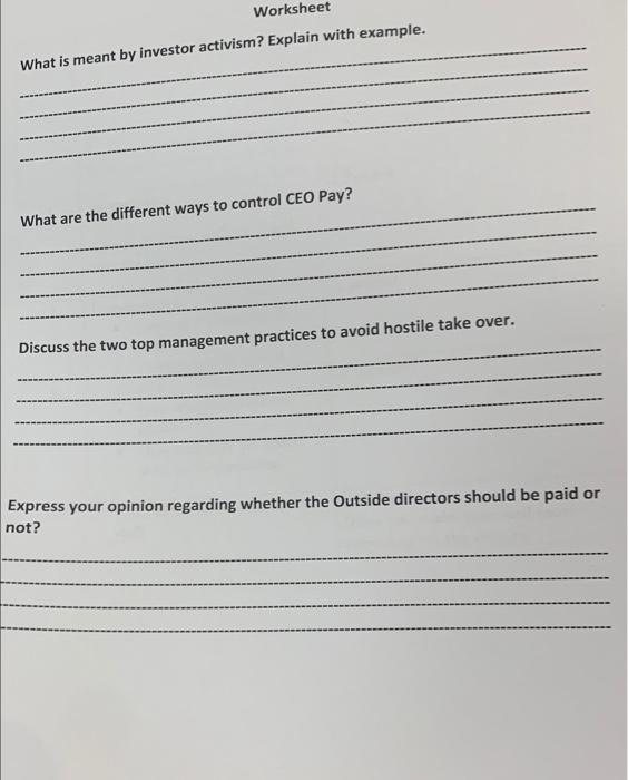 What is meant by investor activism? Explain with