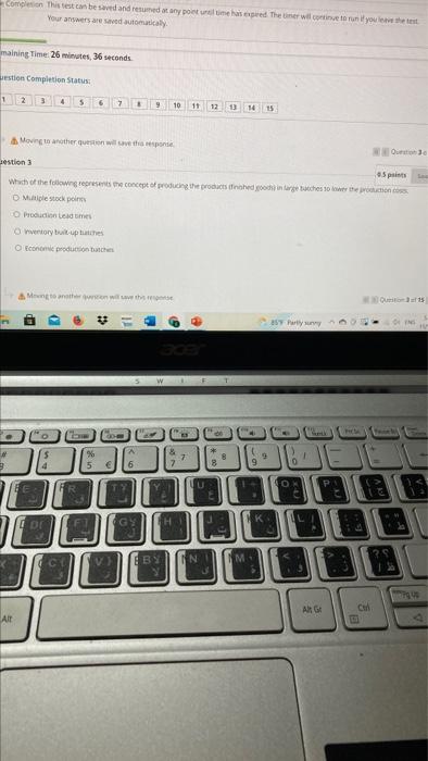 Remaining Time: 27 minutes, 11 seconds. Question