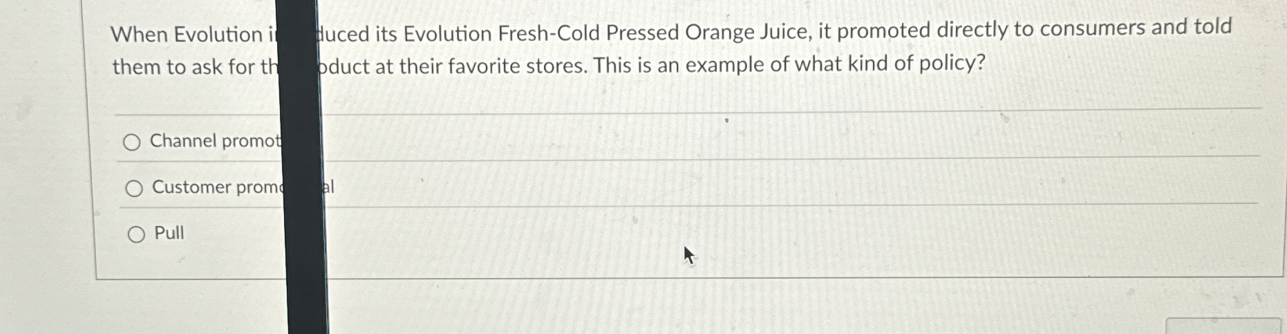 When Evolution i them to ask for th Channel