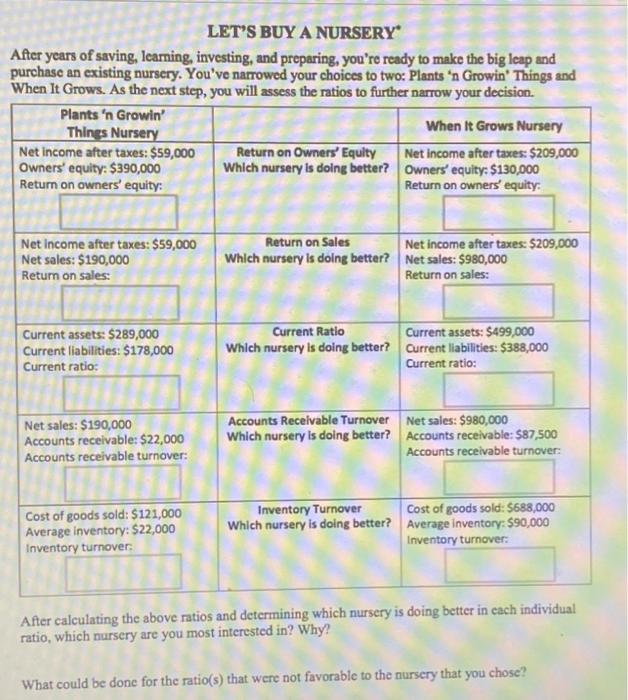 please write down to terms on the left column