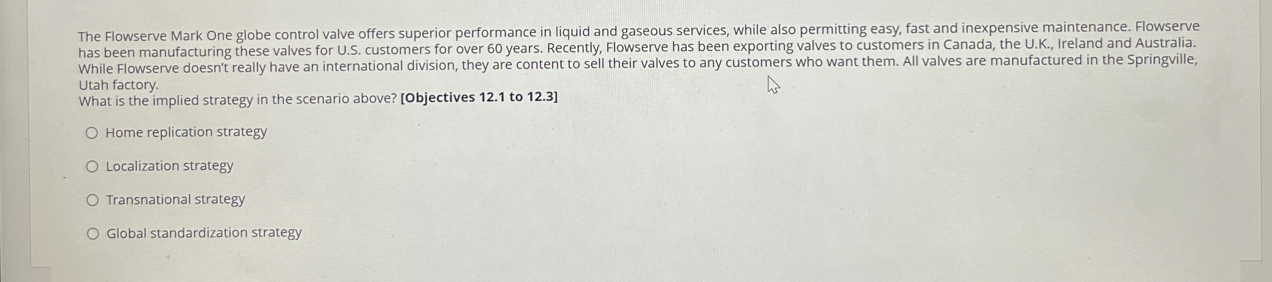 The Flowserve Mark One globe control valve offers