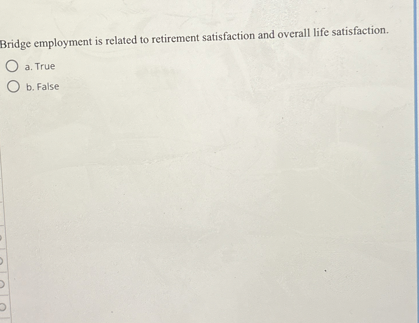 Bridge employment is related to retirement