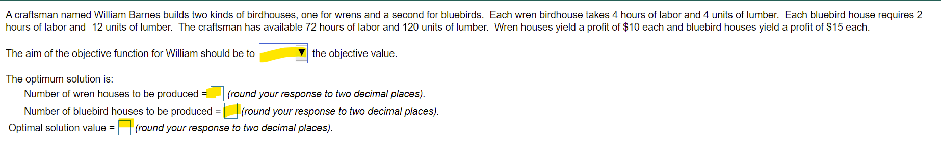 A craftsman named William Barnes builds two kinds