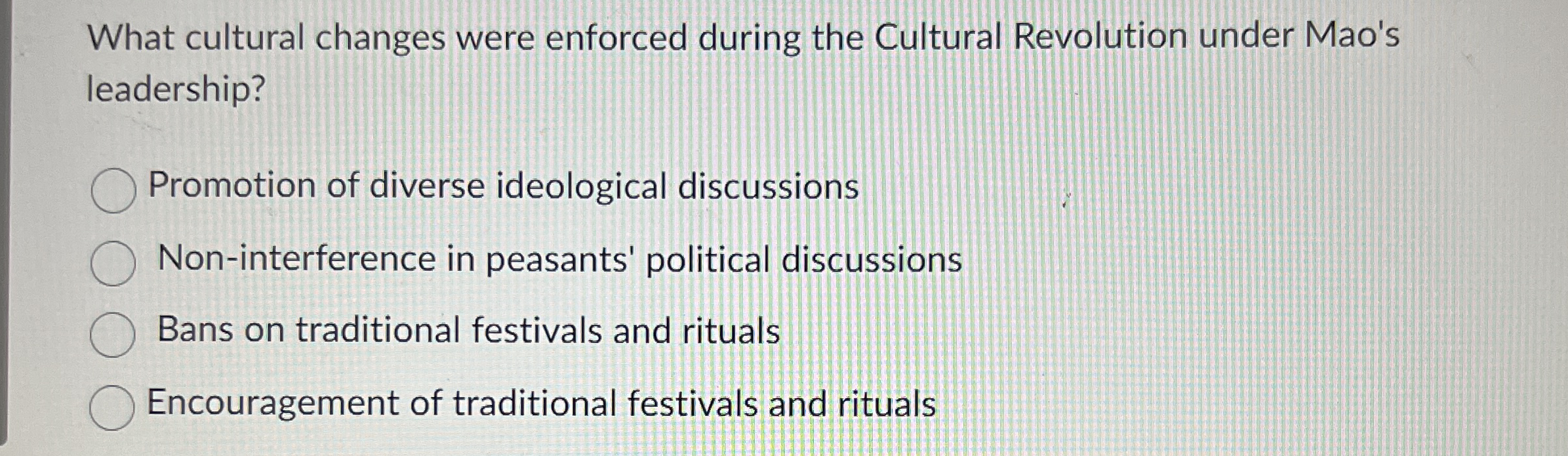 What cultural changes were enforced during the