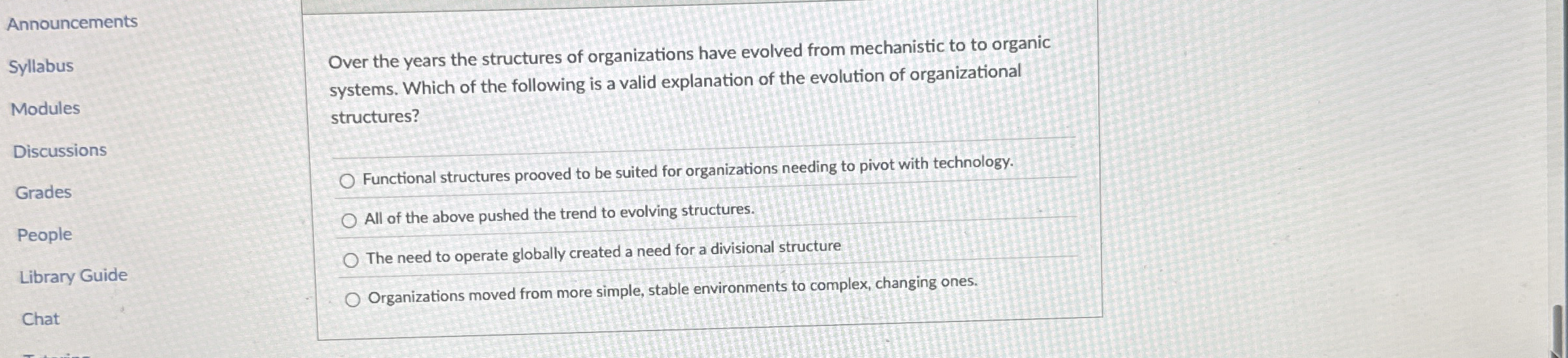 Announcements Syllabus Modules Discussions Grades