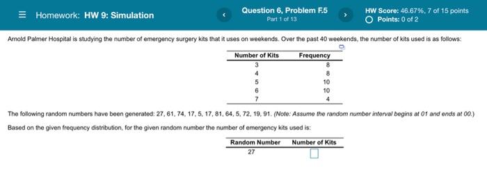 Homework: HW 9: Simulation Question 6. Problem