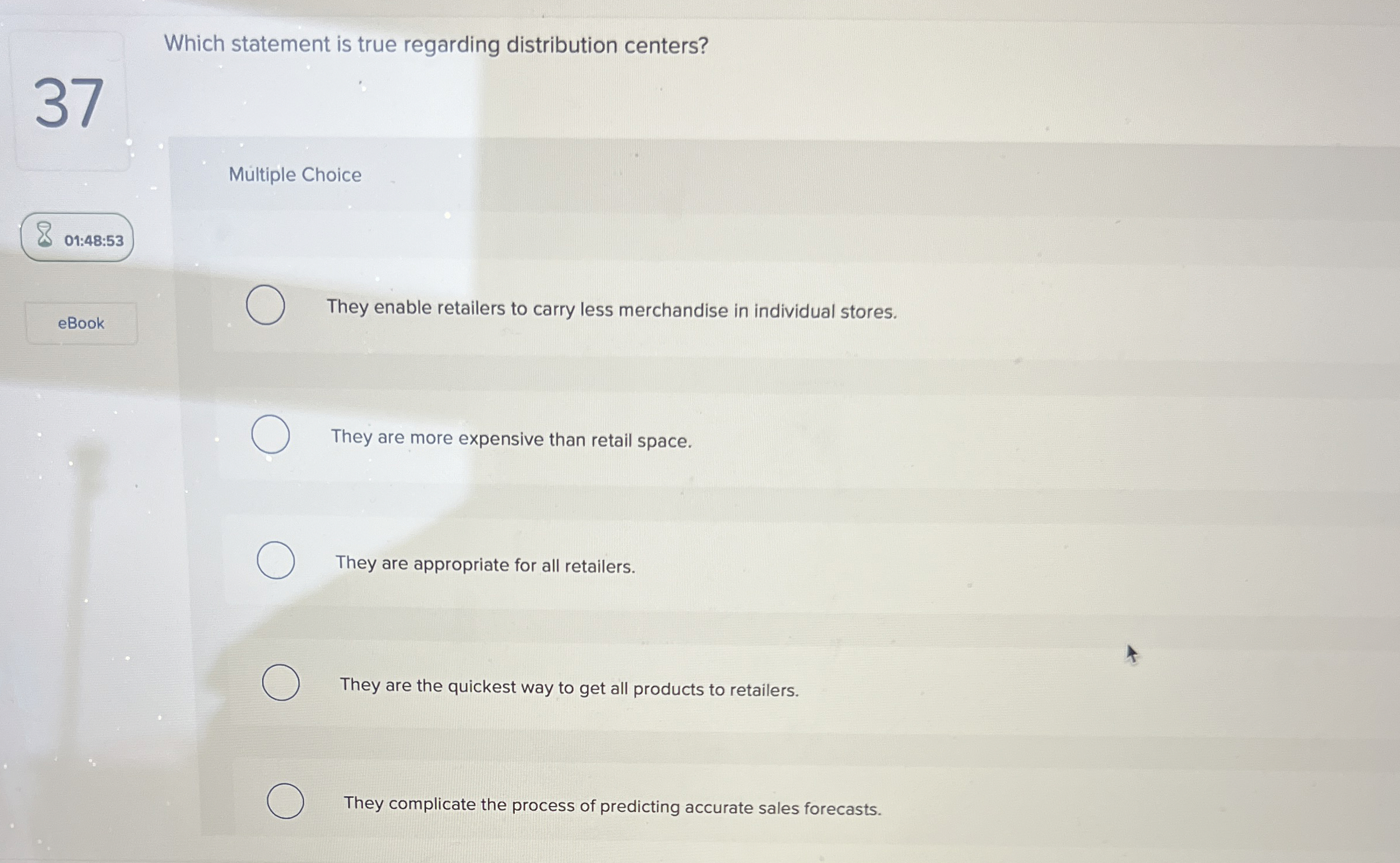 Which statement is true regarding distribution