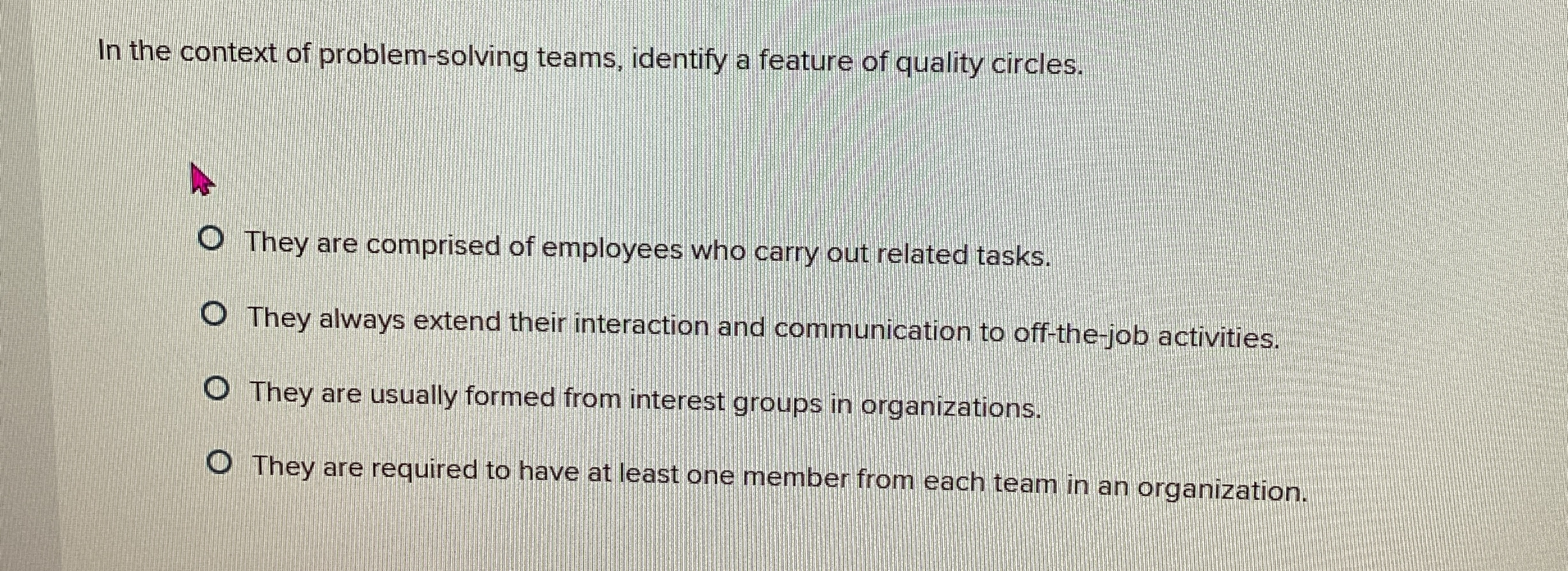 In the context of problem - solving teams,