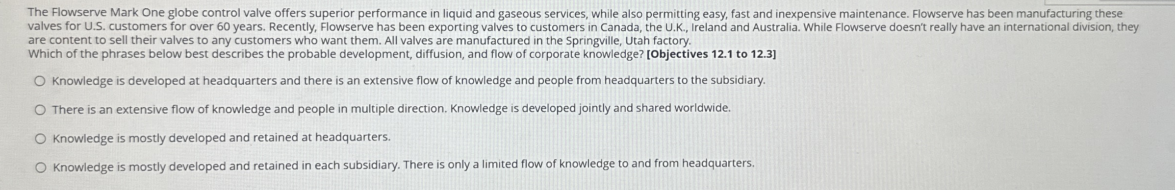 The Flowserve Mark One globe control valve offers