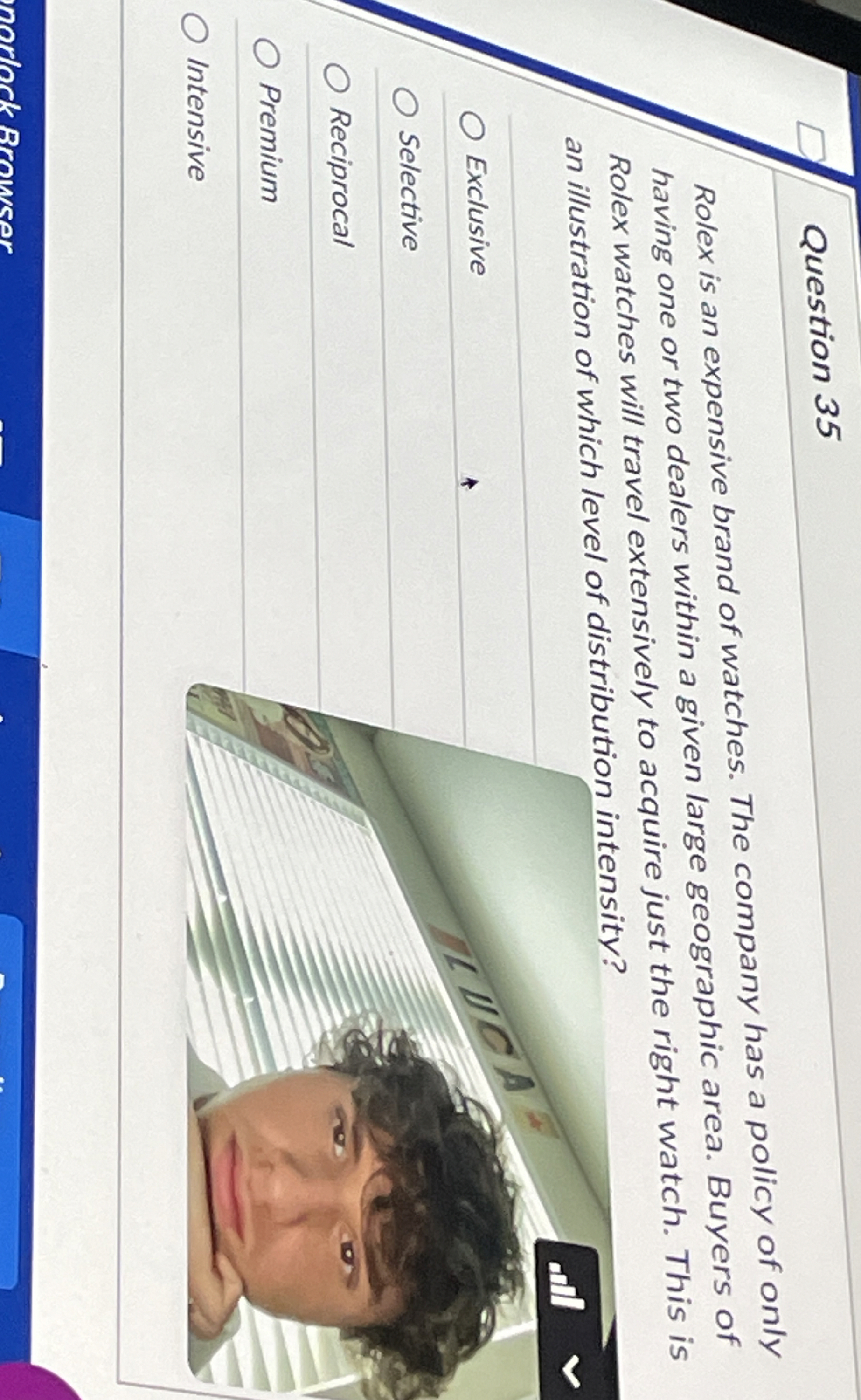 Question 3 5 Rolex is an expensive brand of