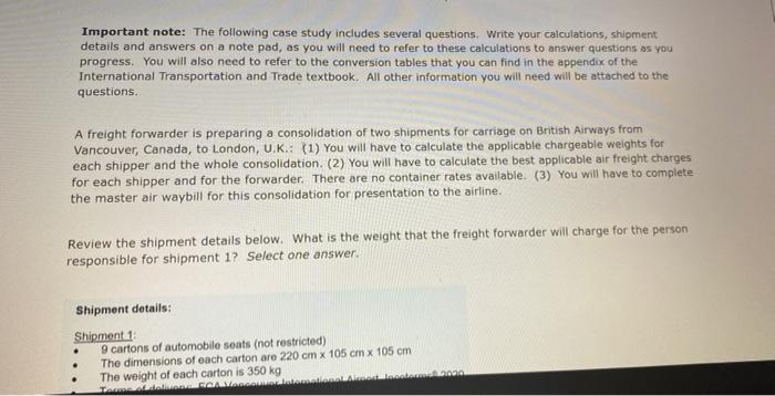 Important note: The following case study includes