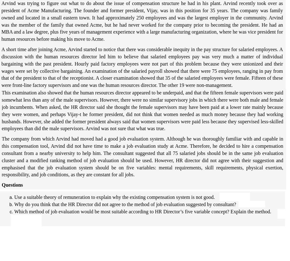 w Arvind was trying to figure out what to do