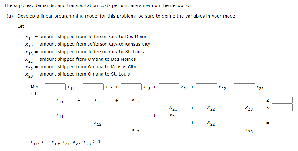 Consider the following network representation of