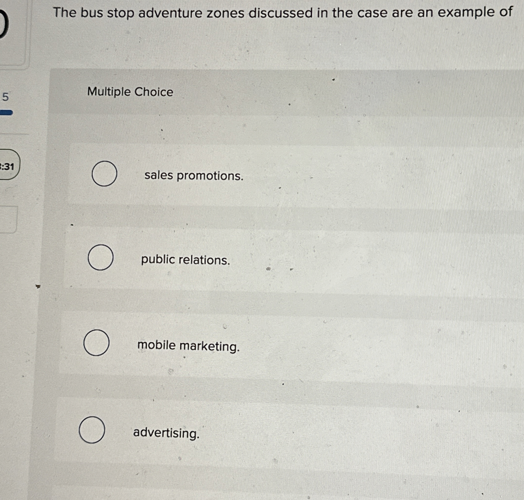 The bus stop adventure zones discussed in the