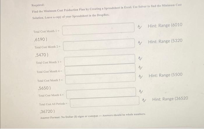 Given the projected demands for the next six