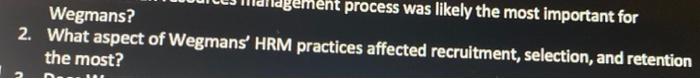 ent process was likely the most important for