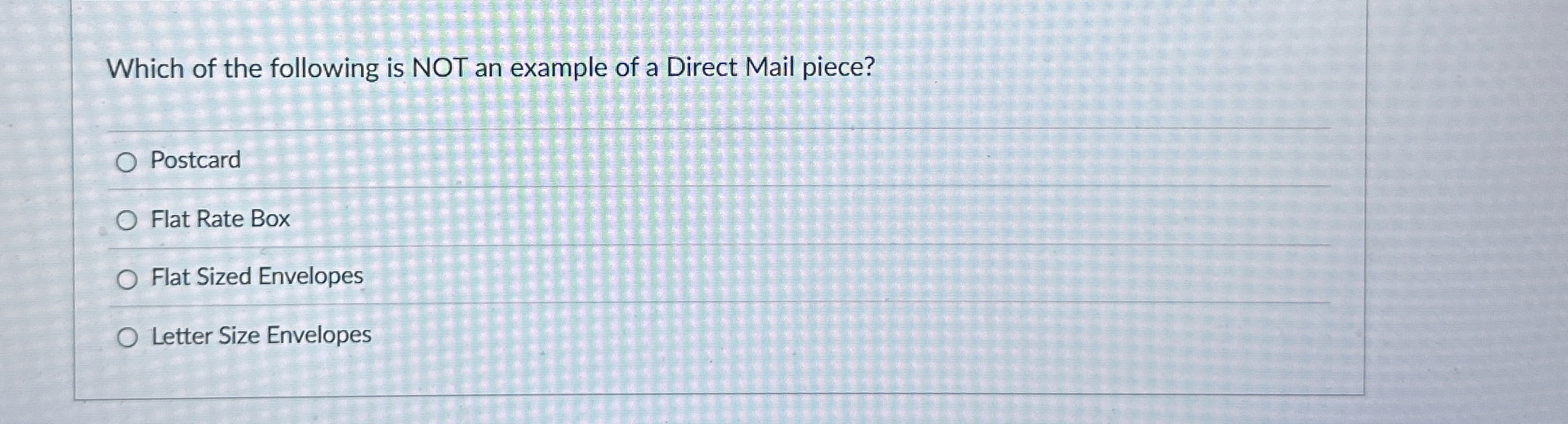 Which of the following is NOT an example of a