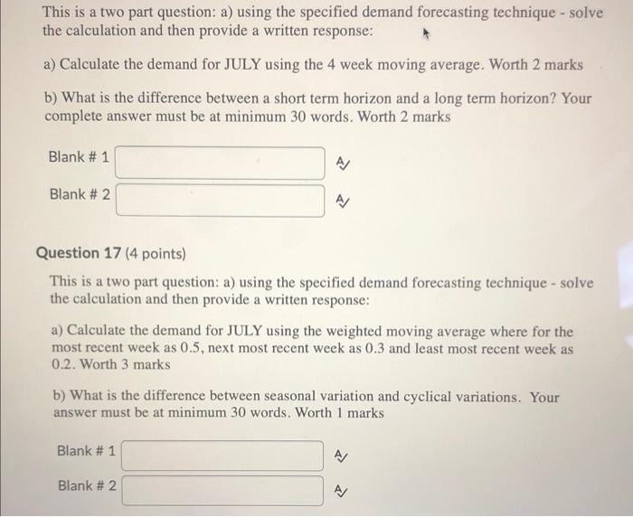 This is a two part question: a) using the