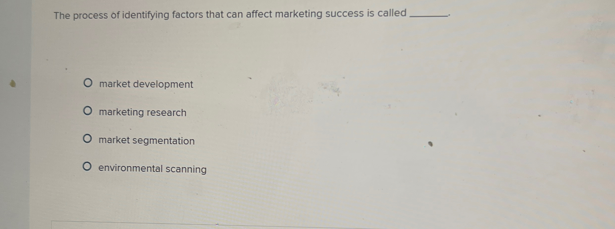 The process of identifying factors that can