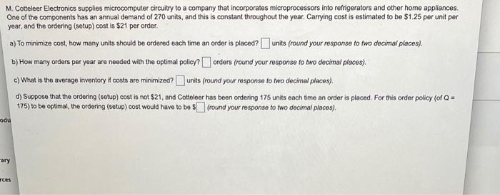 M. Cotteleer Electronics supplies microcomputer