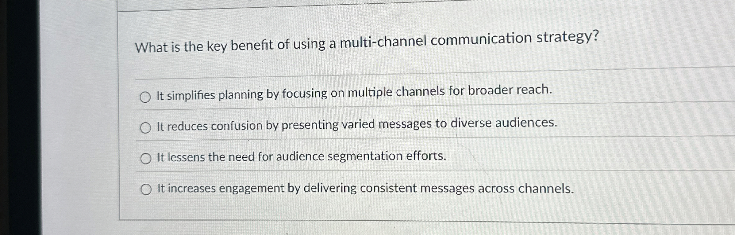 What is the key benefit of using a multi -