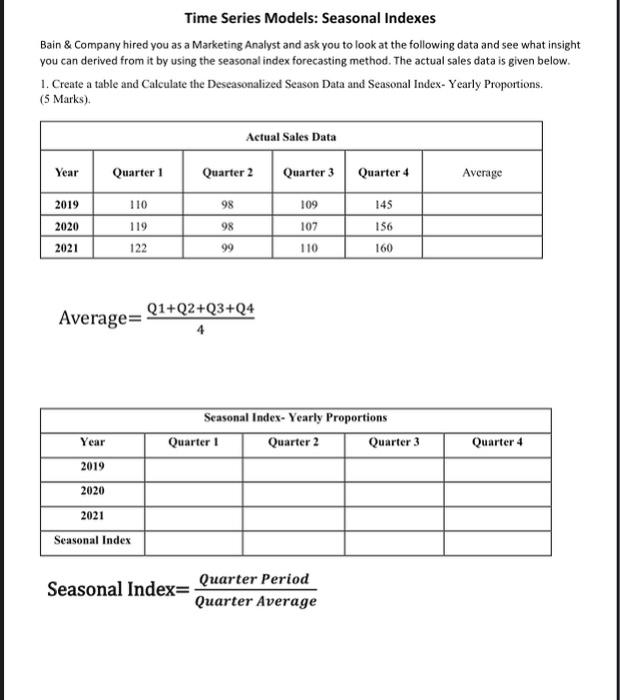 i will rate your answer up Time Series Models: