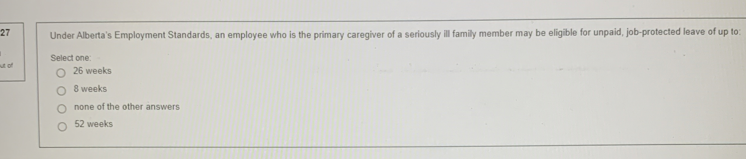 2 7 Under Alberta's Employment Standards, an