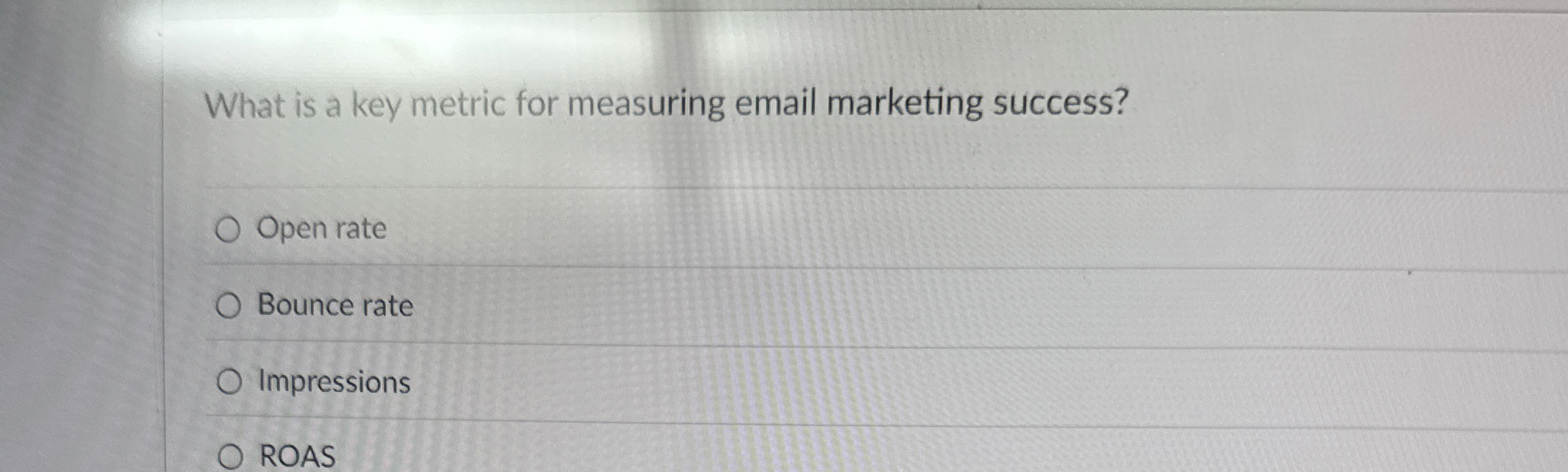 What is a key metric for measuring email