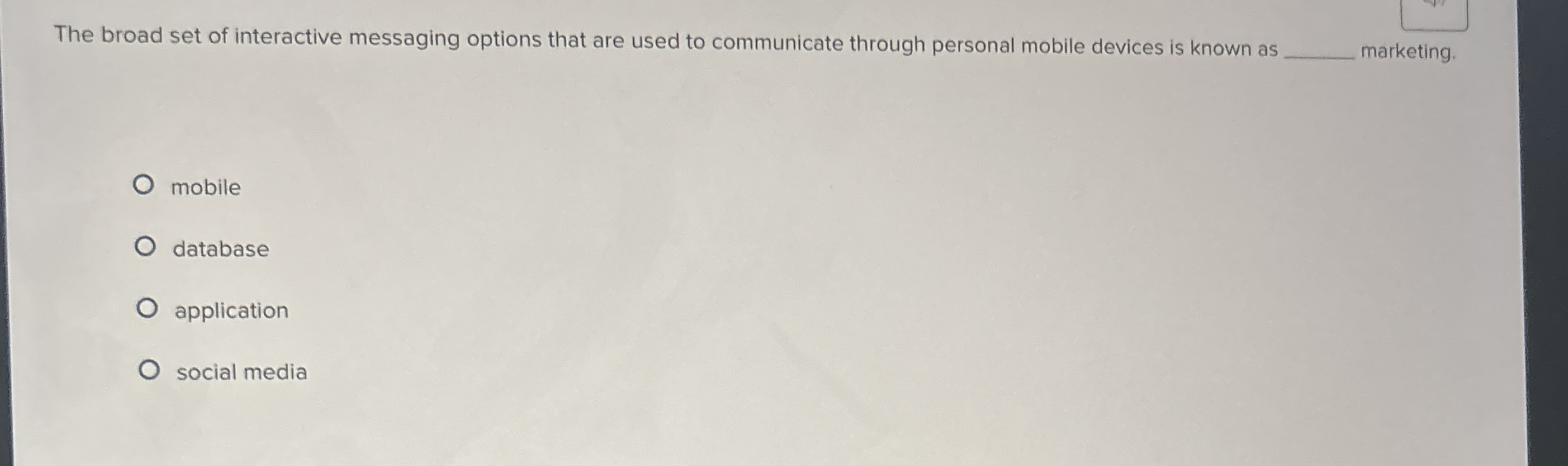 The broad set of interactive messaging options