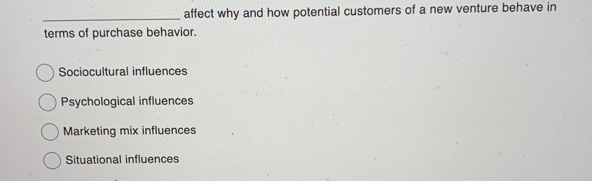 q , affect why and how potential customers of a