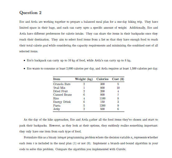 Question 2 Exe and Arda are working wogether to